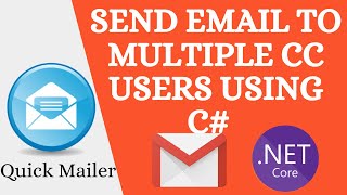 how to send emails to multiple recipients with cc using asp.net core mvc 5