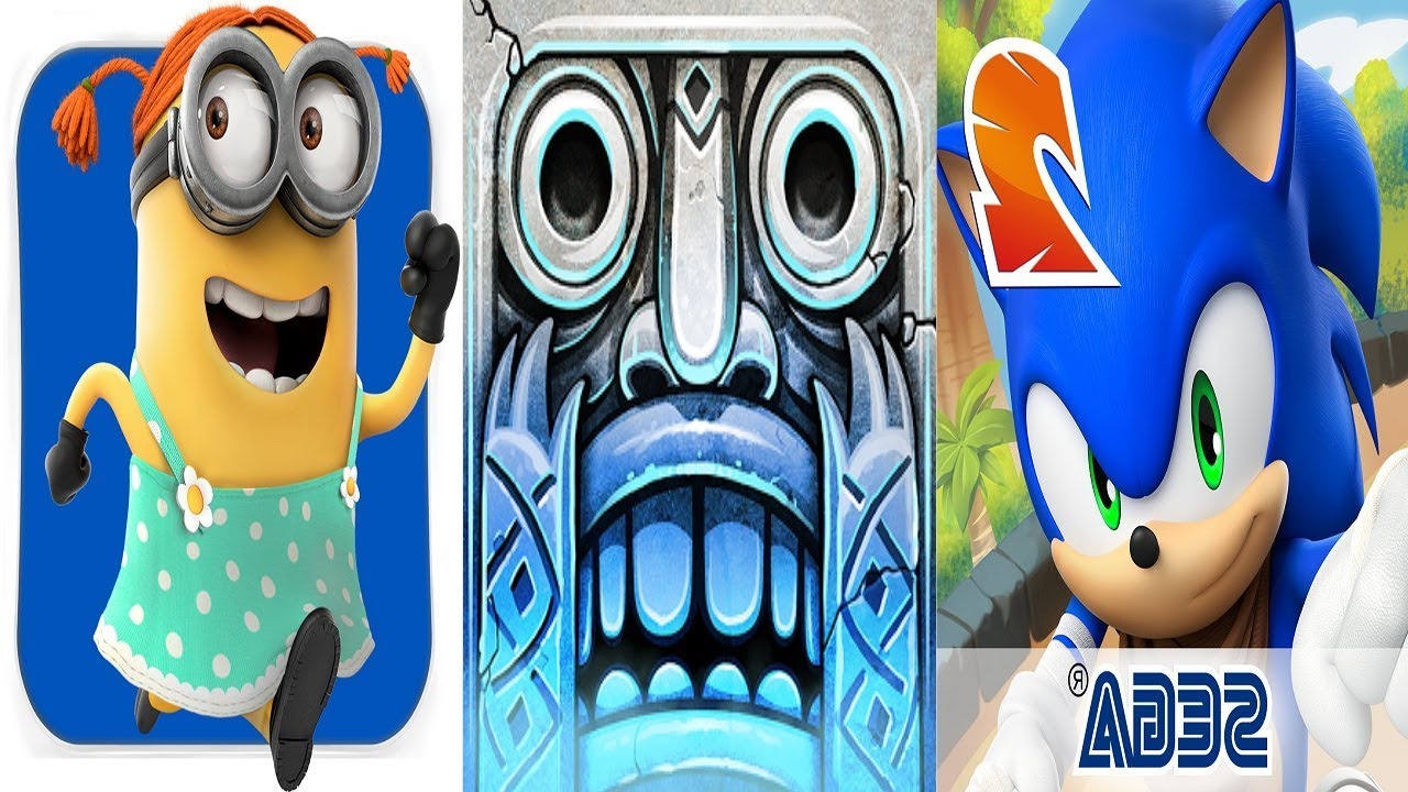 DESPICABLE ME 3 Minion Rush VS Temple Run 2 VS Sonic Dash 2 Sonic Boom ...