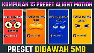 KUMPULAN 12 PRESET JEDAG JEDUG ALIGHT MOTION TERBARU | PRESET DIBAWAH 5MB