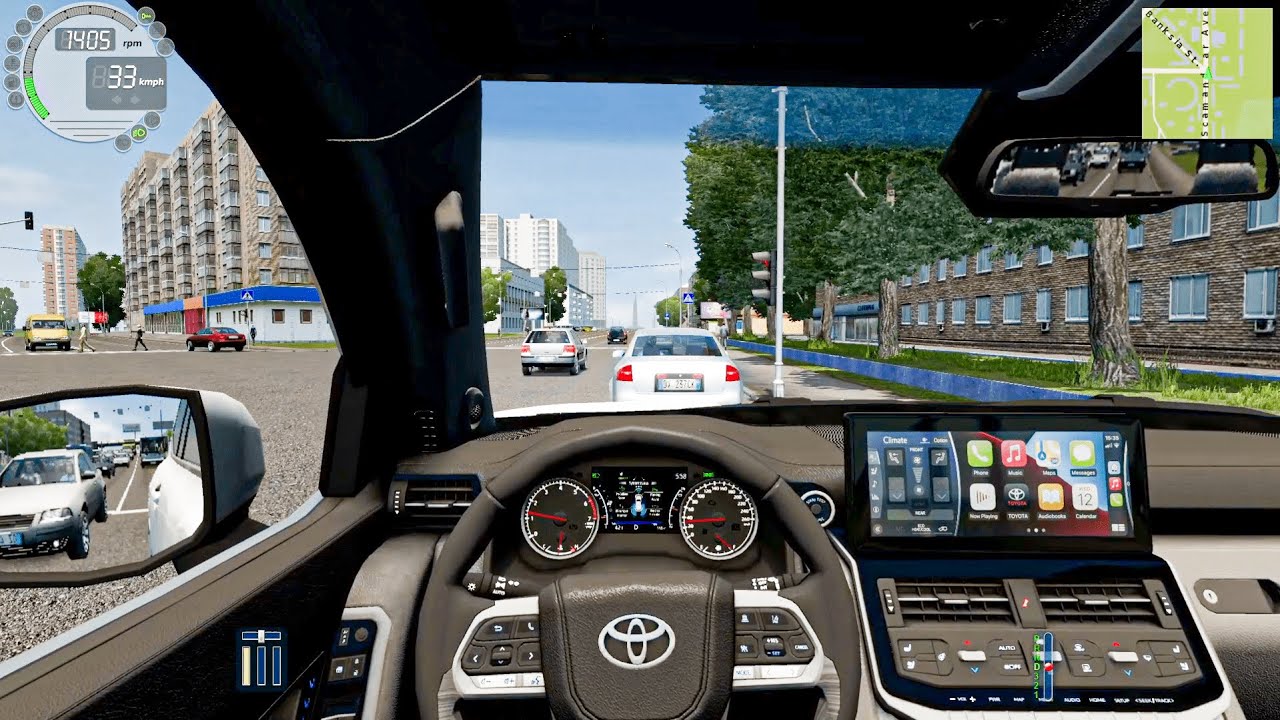 Toyota Land Cruiser | City Car Driving | Logitech G29