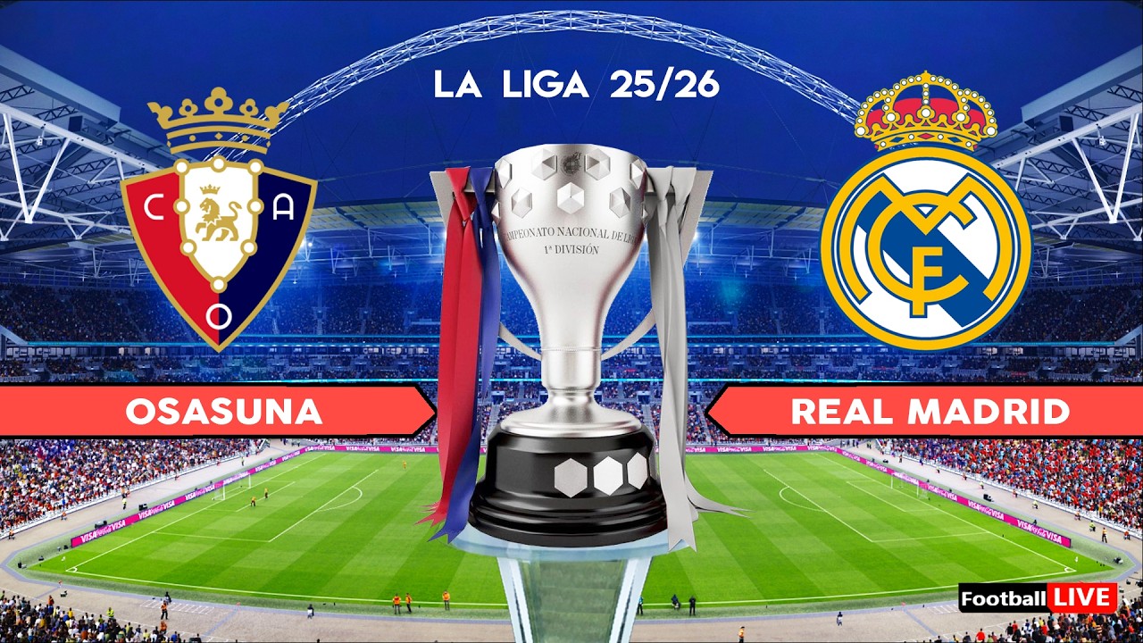 OSASUNA vs REAL MADRID - La Liga 25/26 | Full Match All Goals | Simulation PES