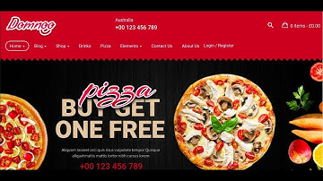 Domnoo - Pizza & Restaurant WordPress Thema | Websitethema voor online pizzaverkoop