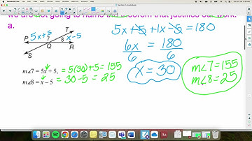 Sect 2 6 Day 1 Video Finding Missing Angles With Linear Pairs, Vertical Angles, and Right Angles