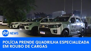 Polícia prende três integrantes de quadrilha de roubo de cargas em SP | #SBTNewsnaTV (05/05/24)