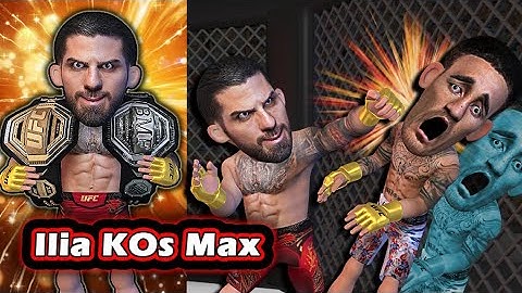 ილია თოფურია KOs მაქს ჰოლოვეი UFC 308-ზე
