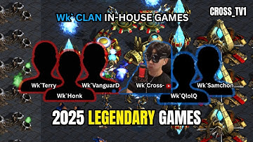 PART 2 CLAN Wk` INNY FASTEST GAMES | Starcraft Fastest Map Ever 2025