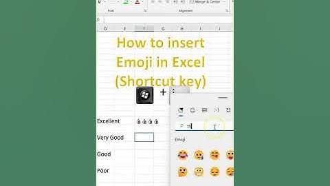 How to insert Emoji in Excel #shortvideo | XL Expert |