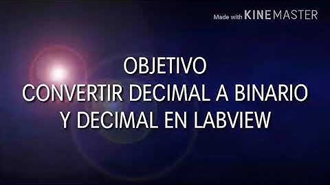 Convertir decimal a binario y hexadecimal en labview