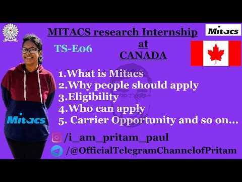 ▶️ Mitacs Research Internship at #CANADA || All you need to know