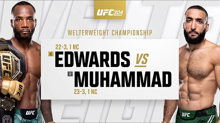 UFC 304: Leon Edwards vs Belal Muhammad Highlights