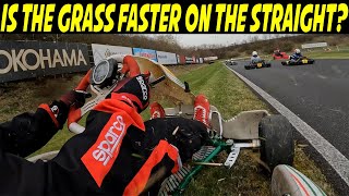 is the grass faster on the straight? Rotax senior race FINAL