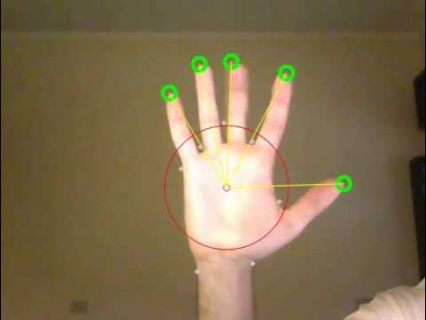 Hand and finger detection using OpenCV - YouTube