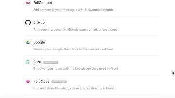 Front How To – Integrations