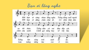 Tiết 4 lớp 4 : Học hát bài : Bạn ơi lắng nghe . Kể chuyện Âm nhạc : Tiếng Hát Đào Thị  Huệ