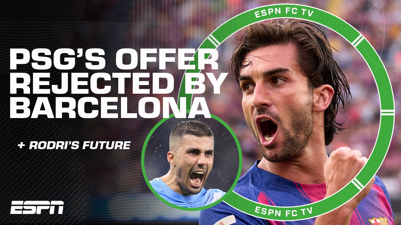 Barcelona REJECTS PSG's offer for Ferran Torres ❌ + Their pursuit of signing Rodri 👀 | ESPN FC