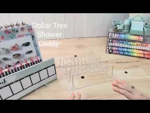 Dollar Tree Shower Organizer DIY Shelves - Easy DIY Tutorial