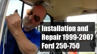 19992007 Ford F 250750 super duty back glass install / removal