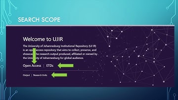 UJ Library - How to find research at UJ through the Institutional Repository
