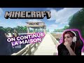 On continue notre maison avec baghera sur minecraft