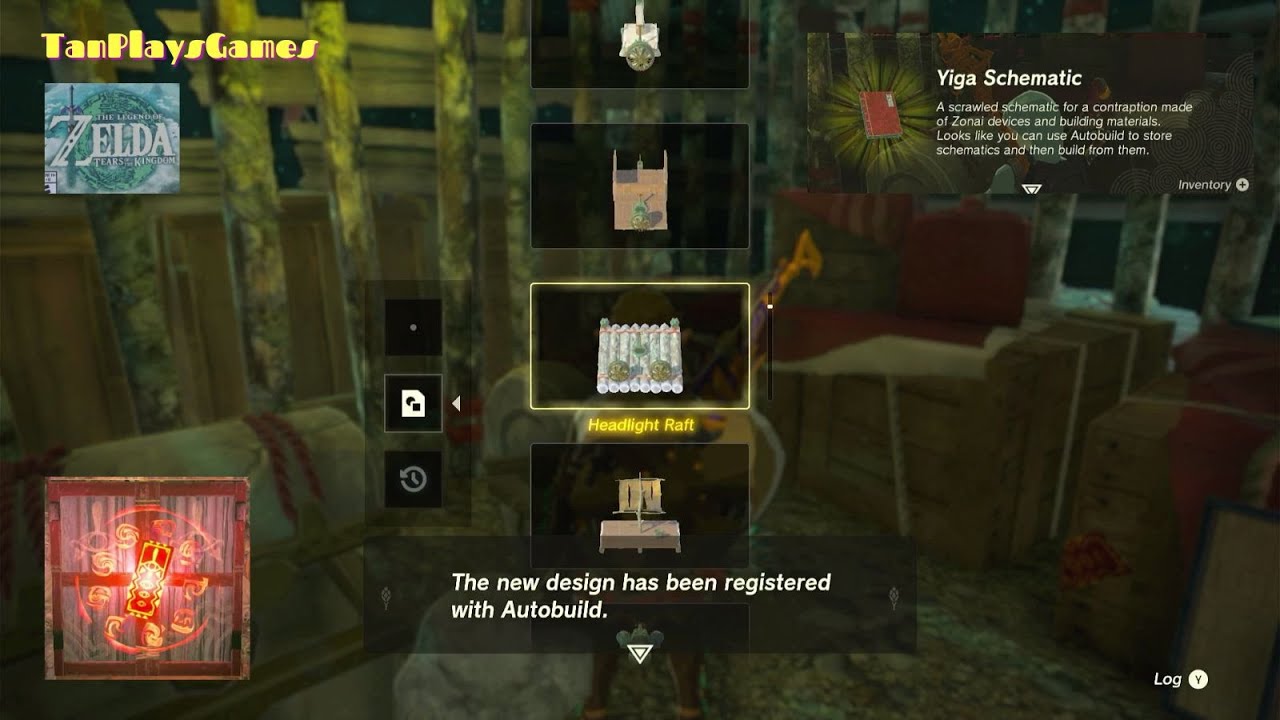 Headlight Raft schematic (Yiga Schematic) : Zelda Tears Of The Kingdom ...