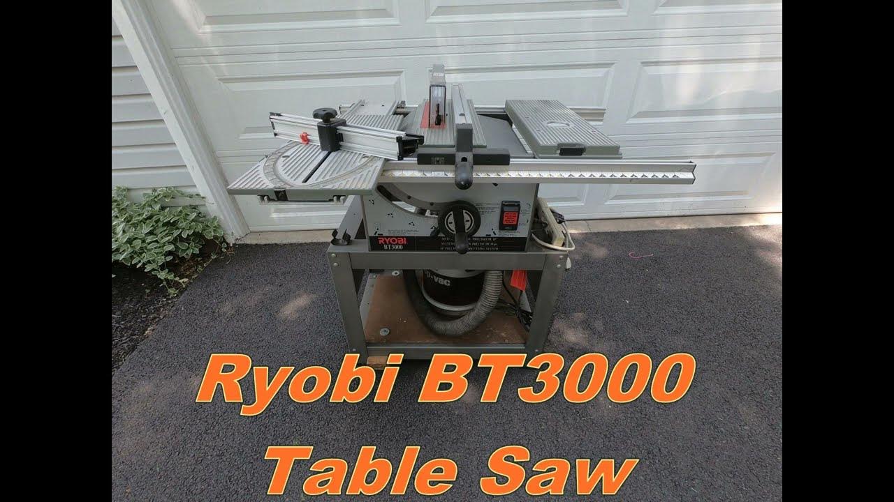 Ryobi BT3000 Table Saw YouTube