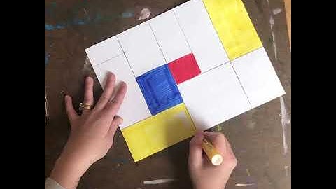 Piet Mondrian Geometric Grid