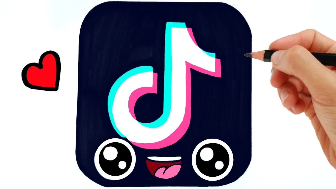 HOW TO DRAW TIK TOK LOGO - COME DISEGNARE IL LOGO DI TIK TOK - thptnganamst.edu.vn