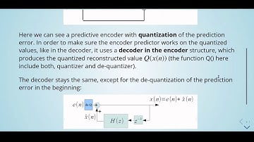 ADSP -  14 Prediction -  13 Predictive Encoder with Quantizer