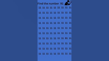 Find the number 91