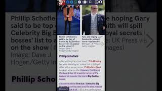 Philip Schofield on Celebrity BB #celebritynews #celebrity #phillipschofield #itv #shortsvideo #BB