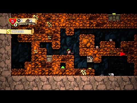 Spelunky - Gameplay Walkthrough / Let's Play - Part 1 [HD] (X360)