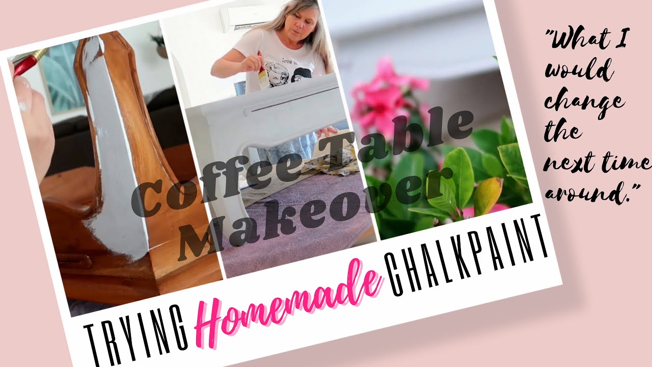 Trying Home Made Chalk Paint *Coffee Table Makeover* YouTube