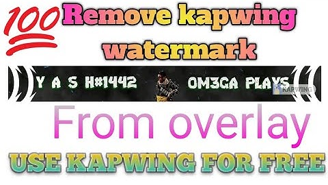 How to remove kapwing watermark for free.100%Gurantee