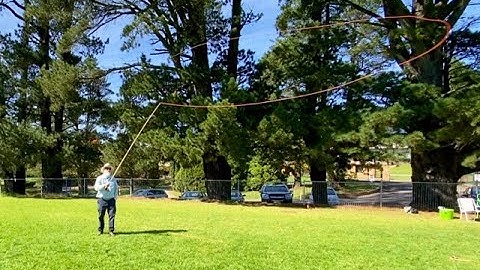 Basics of fly-casting loop formation.