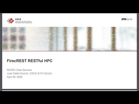 2022-04-26 - Juan Pablo Dorsch - FirecREST, RESTful HPC