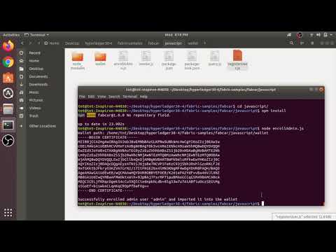 Hyperledger Fabric Sample-