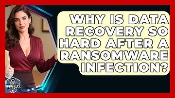 Why Is Data Recovery So Hard After A Ransomware Infection? - SecurityFirstCorp.com