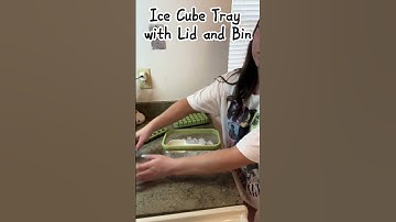Ice Cube Tray with Lid and Bin