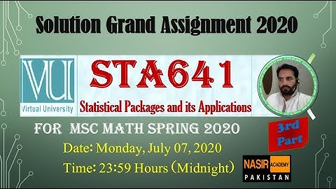 STA641 Grand Assignment 2020 3rd part