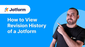 How to view revision history of a Jotform
