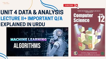 Computer Class 12 Unit 4 Data and Analysis Lecture 2 | Exercise Q/A | New Book | Urdu Explanation