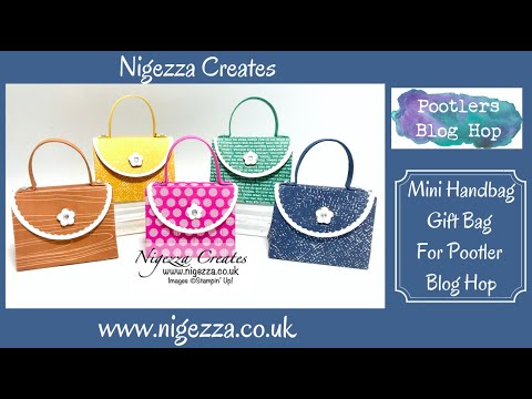 Mini Handbag Gift Bag For Pootler Blog Hop - YouTube