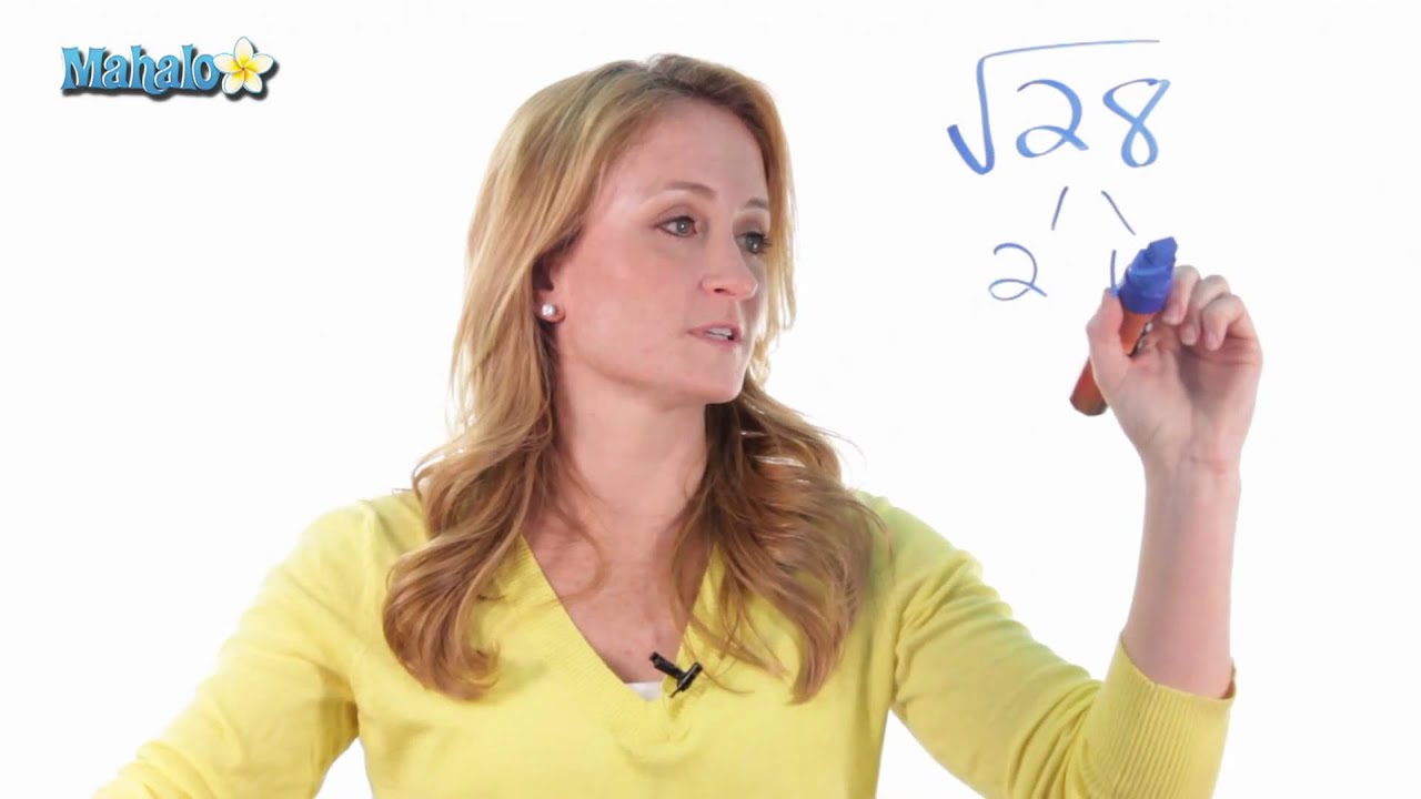 How To Simplify Radicals ex 1 YouTube