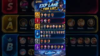 MLBB EXP Lane Tier List 2026 🔥 Best EXP Lane Heroes   #mobilelegends