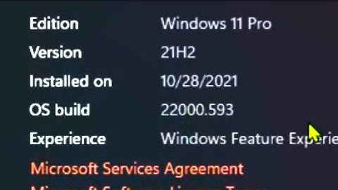 Updating my Windows 11 system - Build 22000.593 (KB5011563)