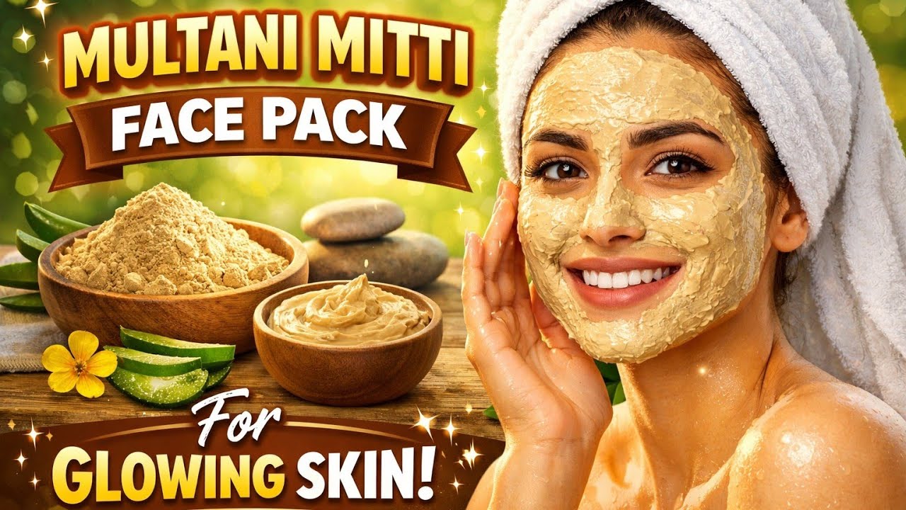 Multani Mitti Face Pack for Glowing Skin - YouTube