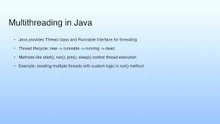 Short Summary | Lecture 27: Multithreading-I