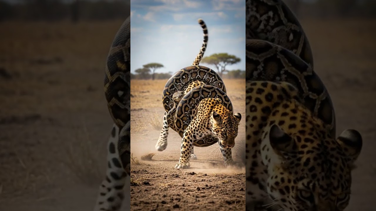 Will The Leopard Survive Giant Snake? Intense Jungle Battle 