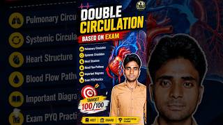 Double Circulation in Human Heart ❤️ | NEET Biology Class 11 #shorts