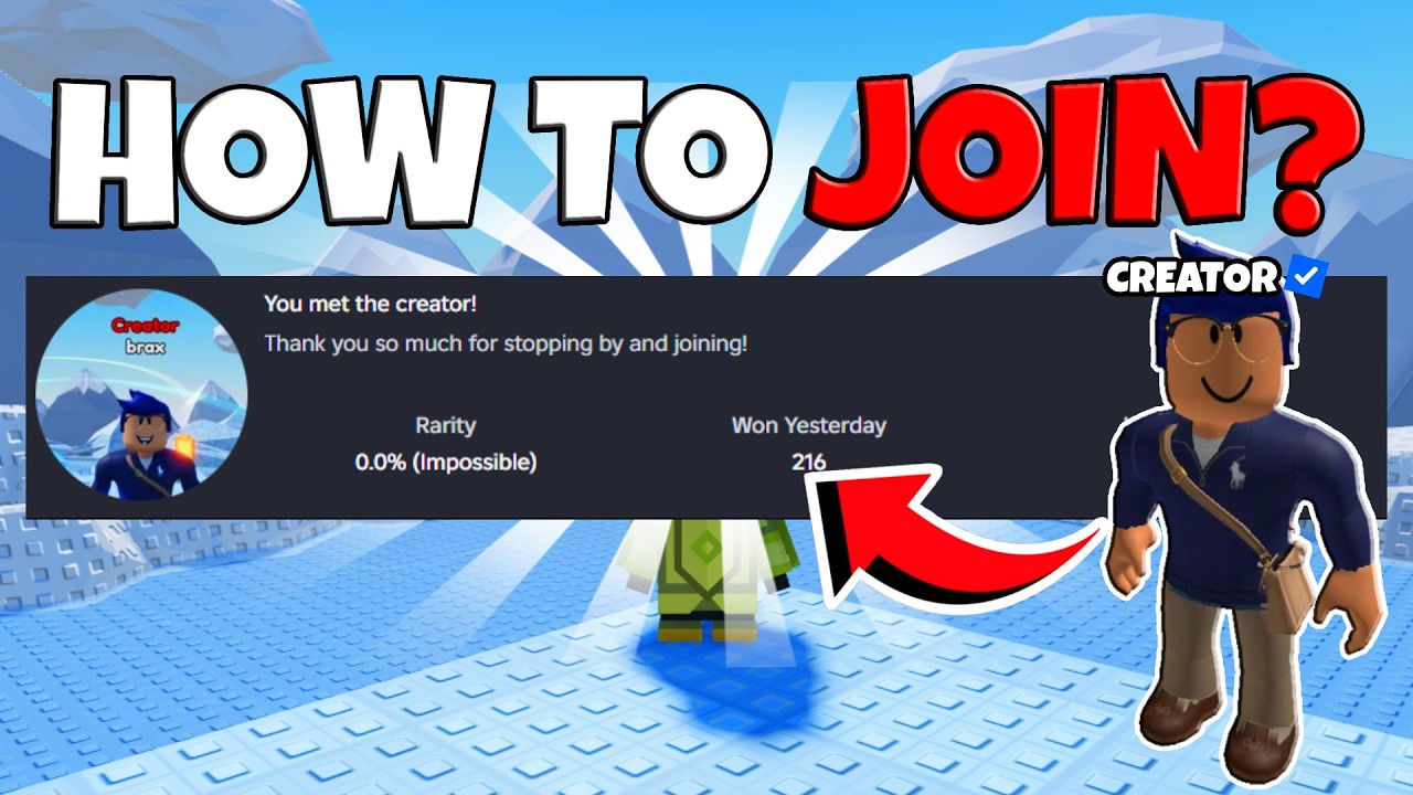How To Complete *You Met The Creator* Badge in Roblox Knockout🐧